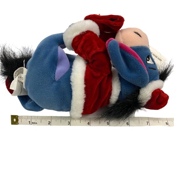 Disney Santa Eeyore Holiday Bag of Joy Mini Bean Bag Plush 8” - Picture 9 of 9